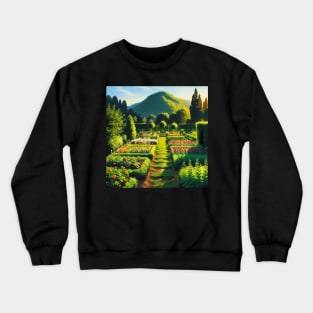 Vibrant Vegetable Garden in Summer - Inspired Scenery Crewneck Sweatshirt